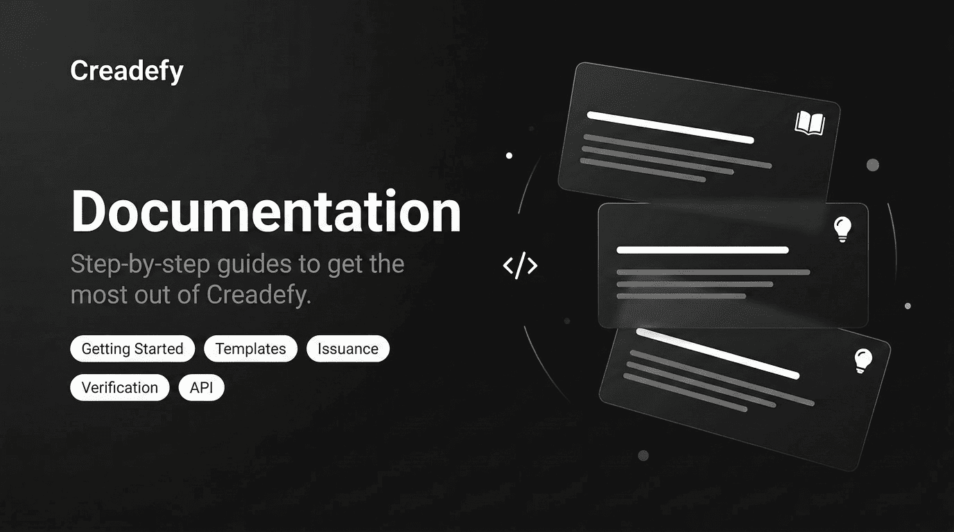 Creadefy Docs – Getting Started